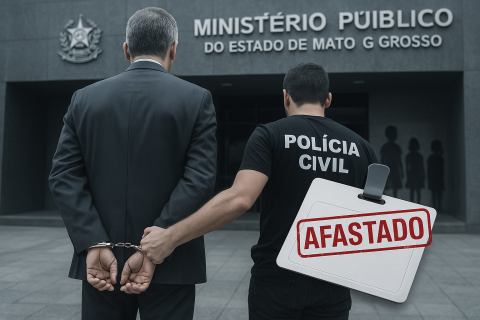Funcionário público é afastado do cargo no Ministério Público de MT após ser detido por importunar e perseguir crianças em via pública.